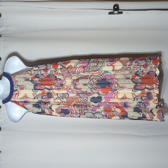 Liberty Of London For Target Dress Size XS Pleated Swing Sleeveless Lined Halter - Picture 6 of 10
